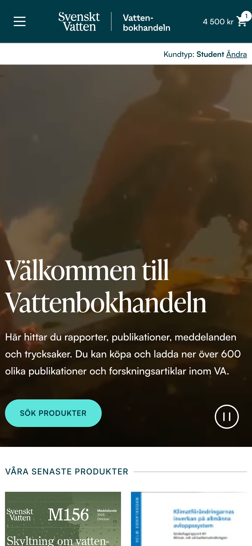 Svenskt Vatten i mobil