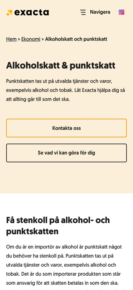 Exacta i mobil