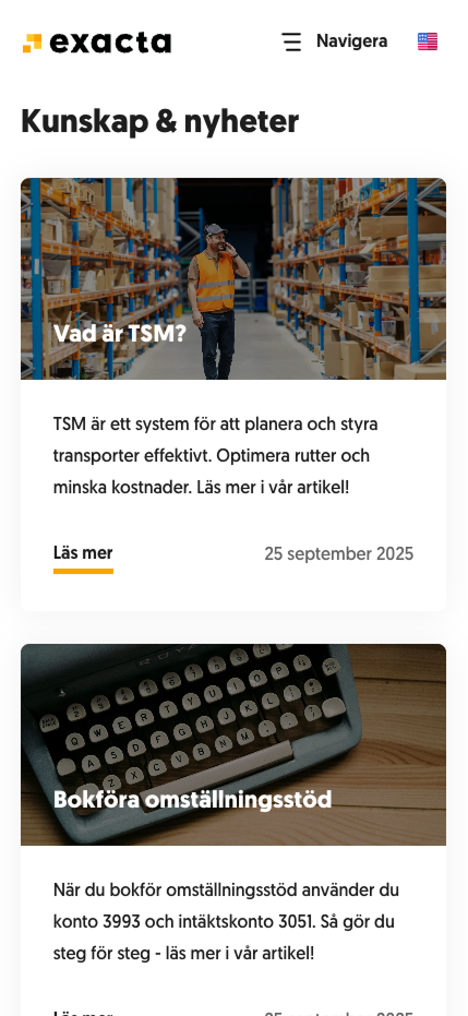 Exacta i mobil